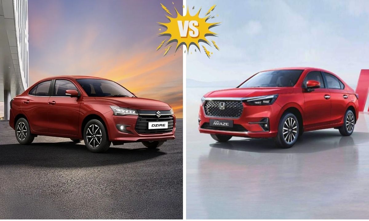 2025 Maruti Suzuki Dzire Vs Honda Amaze