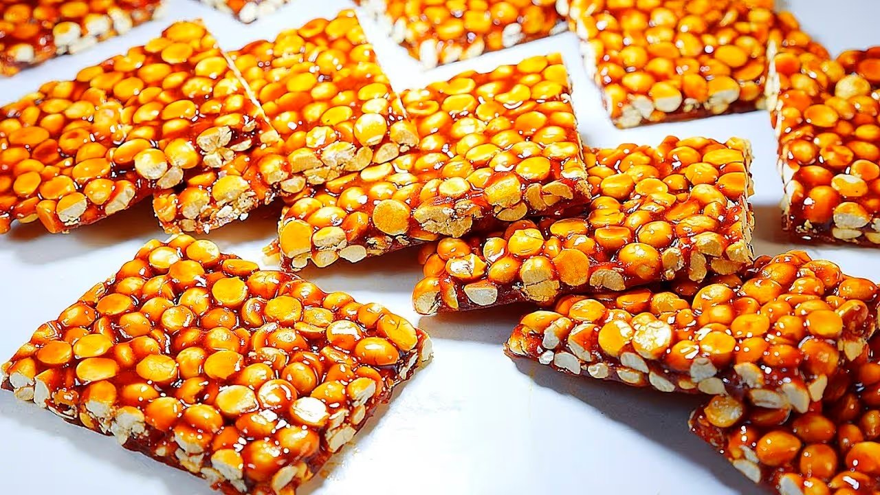 Gajak with gram sesame and jaggery